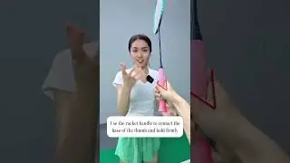 Learn how to hold the racket for better smashing #badminton
