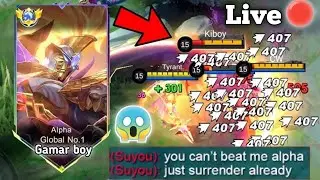 ALPHA EXP LANE IS META! ONE HIT BUILT AND EMBLEM (must try) 