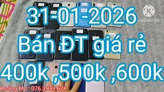 B&aacute;n điện thoại gi&aacute; rẻ ,31-01-2026 