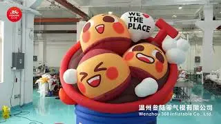 chestnut roasted with sugar inflatable