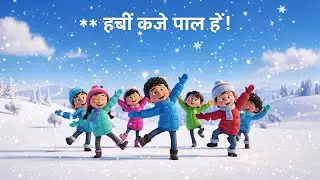 ☃️ बर्फ के फाहों का नाच | सर्दी का मज़ेदार गाना बच्चों के लिए | Winter Song for Kids in Hindi