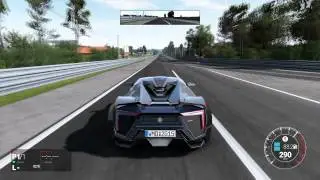 Project Cars - Lykan Hypersport Top Speed Acceleration and Visual Damage