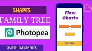 How to create flow charts in photopea for beginners