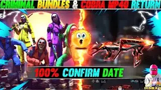 Cobra mp40 return 100% confirm | criminal bundle also return confirm 😱