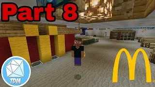 How to build dantdm vacation disaster airport part 8 book shop and McDonald's