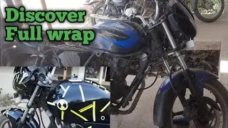 bajaj discover full wrap | Rainbow Stickers | karaikal
