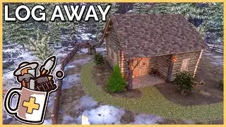 Building a Wholesome Cabin Retreat in the Wilderness (🧊Chill🧊) | Log Away