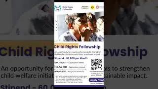 Child Rights Fellowship by Government of Delhi and Ashoka University