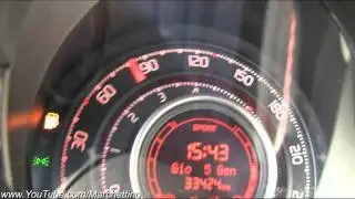 500 Abarth 0-100 km/h Acceleration