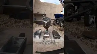 Melting 1200 aluminum cans #recycle
