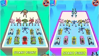 Robot Merge Master: Car Games | Merge Robot Games Max Level Gameplay