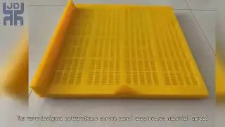 Customized polyurethane vibrating screen mesh for coal processing