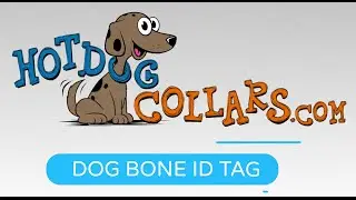 Dog Bone Pet ID Tag with Engraving