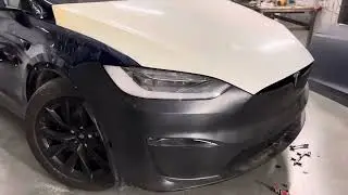 Tesla model X Plaid repair. Кузовной ремонт Tesla model X Plaid.