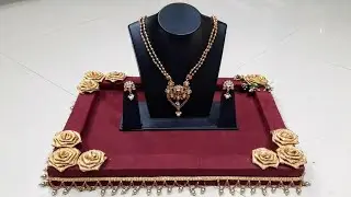 Thali decoration for wedding | Wedding jewellery tray decoration | DIY | marriage thali decoration |
