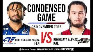 Fighting Eagles Nagoya vs. Koshigaya Alphas - Condensed Game