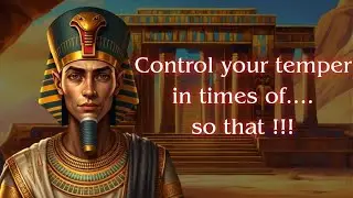 Control your temper in times of anger...so that !!! | Quotes of Merikare