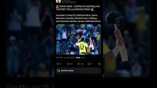 ￼ TRAVIS HEAD - CAPTAIN OF AUSTRALIA IN THE FIRST T20I vs PAKISTAN TODAY ￼