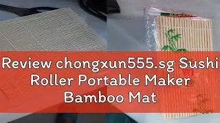 Review chongxun555.sg Sushi Roller Portable Maker Bamboo Mats Anti-Moisture Rice Roll Making Mold D
