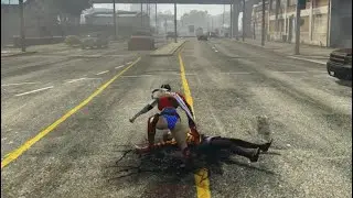GTA 5 - Wonder Woman Destroyed Los Santos 