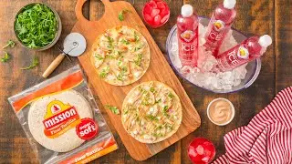 BBQ Chicken Flatbread Tortilla Pizza
