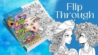 Flip Through &ldquo;Nenas' World&rdquo; | Unique Coloring Book for Relaxation & Creativity