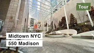 Tour the ICONIC NEW PUBLIC PLAZA 🌳 in NYC Midtown - 550 Madison by Sn&oslash;hetta
