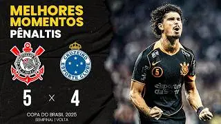 PÊNALTIS CORINTHIANS 1X2 CRUZEIRO | SEMIFINAL | COPA DO BRASIL 2025