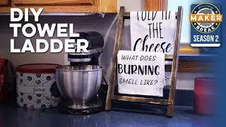 DIY Towel Ladder you could make in 30 minutes!