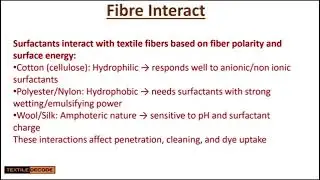 Textile # wetting agent #function