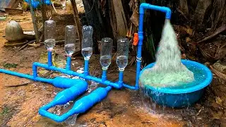 Repurpose your plastic bottle into a high pressure water system