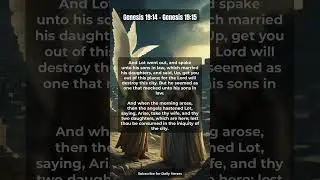 📖 Today's Verses: Genesis 19:14 &ndash; Genesis 19:15