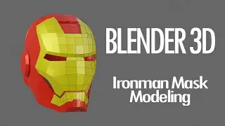 Blender 3D Tutorial: Iron Man Mask Modeling in Blender 2.8