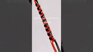 How to Tie a Alternating Diagonal Double Half Hitch | 交错斜卷结 Knot Tutorial for Crafts & Macrame #diy