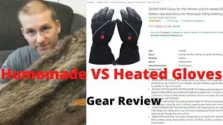 Savior Heated Gloves - Real Fur Mitts (Homemade) - Winter Camping Gear Review Series