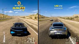 Bugatti Chiron vs Toyota Supra | Speed Comparison - FORZA HORIZON 5