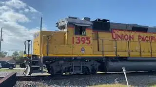 UP 1395 GP40N Back Hood Leads Locomotive Magnolia,Tx