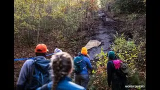 ESC enduro MTB feature of 2025:  Gee spot 50' off-camber roll/slab/chute of doom.  Hang on....