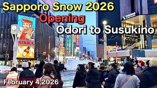 Sapporo Snow Festival 2026.Opening.Odori to Susukino.February 4,2026.Japan 