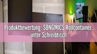Produktbewertung: SONGMICS Rollcontainer, unter Schreibtisch, mit 3 Schublade, vormontiert, abschlie