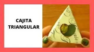 COMO HACER CAJA TRIANGULAR, CAJA PARA REGALO, MANUALIDAD, DIY, DETALLE