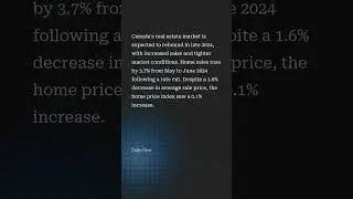 Slow resurgence of Canada's real estate market to begin later in 2024