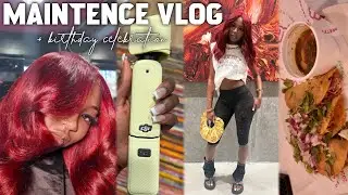 MAINTENANCE VLOG + BDAY CELEBRATION: SOLO DATE, GLORILLA CONCERT, EYEBROW TINT FAIL, RED HAIR STAGE