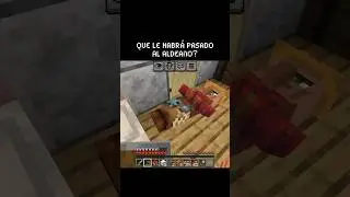 😱 QUE LE HABR&Aacute; PASADO AL ALDEANO 😱 #minecraft #viral #fyp #gracioso
