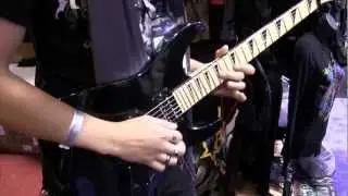 NAMM 2013 21 year old guitarist Toni Aleman at Rock-n-Roll GangStar booth HD