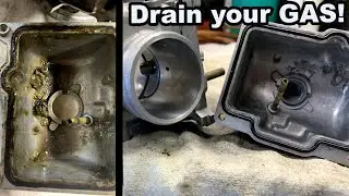 What happens when you don't drain your carburetor!