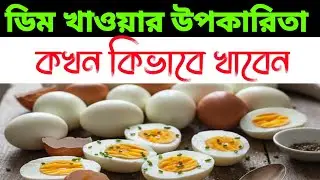 ডিম খাওয়ার উপকারিতা | ডিম কখন কীভাবে খাবেন | Health Benefits of Eggs in Bangla
