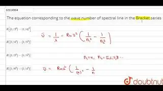 The equation corresponding to the wave number of spectral line in the Bracket series