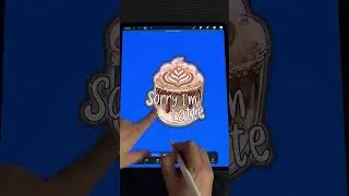 SLOW Procreate Die Cut Outline Sticker creation process - total BEGINNER friendly - iPad 