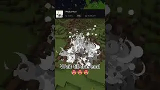 Craziest minecraft mod 🤩😍 (physics mod)  #minecraft #crazyminecraft #gaming #crazybuilds #roblox